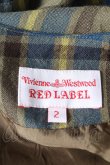 画像4: ヴィヴィアンウエストウッド 中古 / チェックノースリーブワンピース 2 カーキ  Y-26-02-11-033-op-SZ-ZY (4)