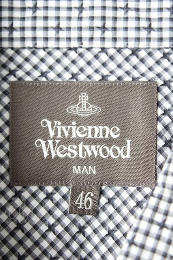 画像4: ヴィヴィアンウエストウッド MAN 中古 / NEW BIG CLASSIC SHORT SLEEVE SHIRTS 46   Y-26-02-11-004-bl-SZ-ZS (4)