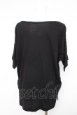 画像2: ヴィヴィアンウエストウッド 中古 /  ローズプリント変形Ｔシャツ 2 黒  Y-26-02-11-005-to-SZ-ZS (2)