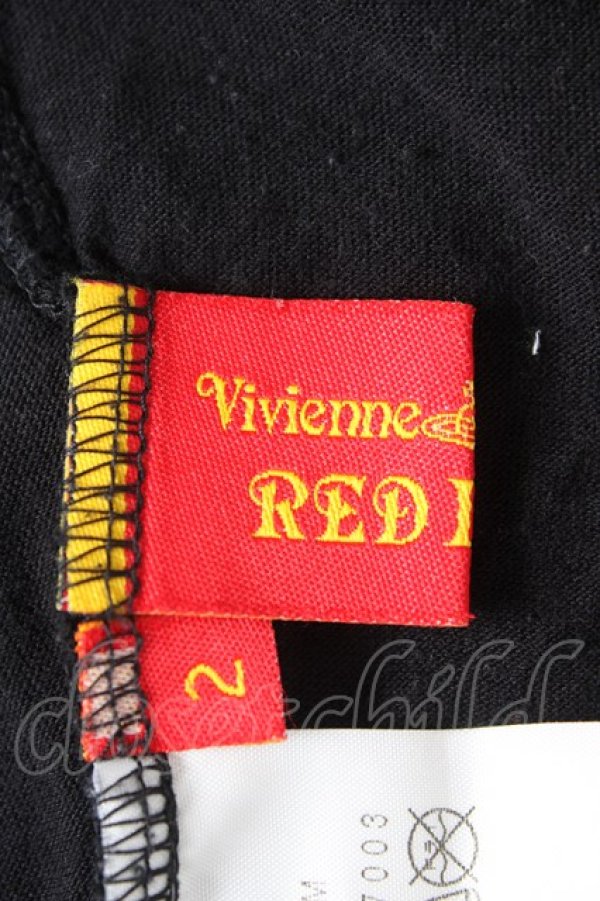 画像4: ヴィヴィアンウエストウッド 中古 /  ローズプリント変形Ｔシャツ 2 黒  Y-26-02-11-005-to-SZ-ZS (4)