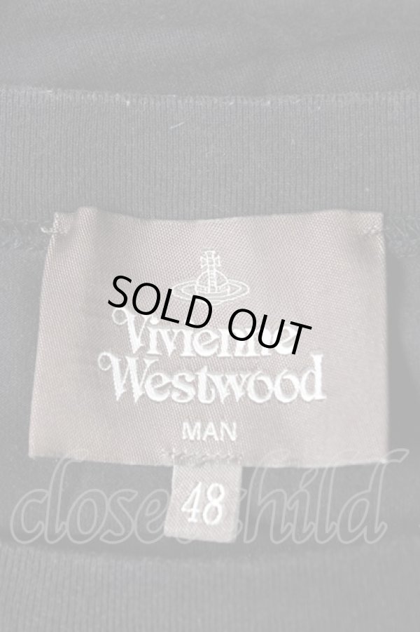 画像4: ヴィヴィアンウエストウッド MAN 中古 / stencil　orb lollo tシャツ  黒  Y-26-02-11-011-to-AS-ZS (4)