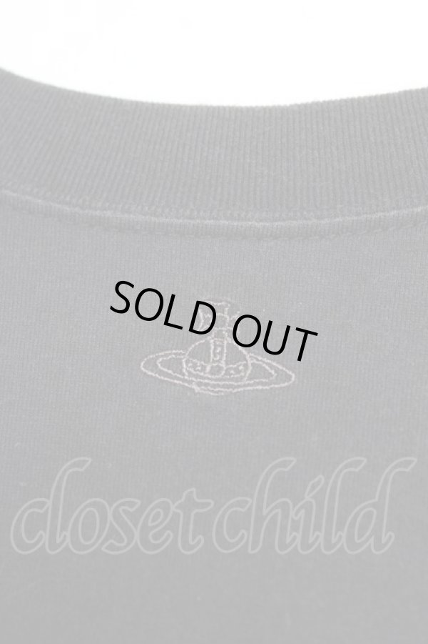 画像3: ヴィヴィアンウエストウッド MAN 中古 / EMBROIDERY ORB ビッグTシャツ  黒  Y-26-02-11-018-ts-SZ-ZS (3)