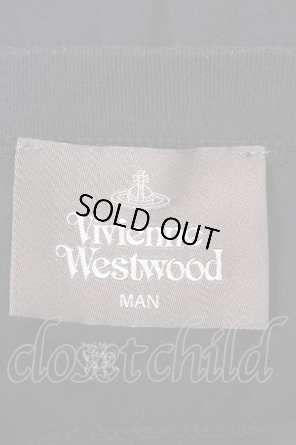 画像4: ヴィヴィアンウエストウッド MAN 中古 / EMBROIDERY ORB ビッグTシャツ  黒  Y-26-02-11-018-ts-SZ-ZS (4)