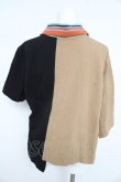 画像2: ヴィヴィアンウエストウッド 中古 / リメイクPOLOトップ オーブスター刺繍 00 黒×ベージュ  Y-26-02-11-021-to-SZ-ZY (2)