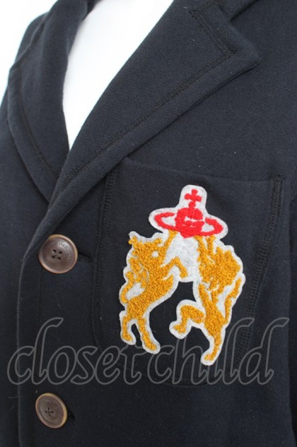 画像3: ヴィヴィアンウエストウッド 中古 / /ホース＆ライオンジャケット 00 紺  Y-26-02-22-024-jc-SZ-ZY (3)