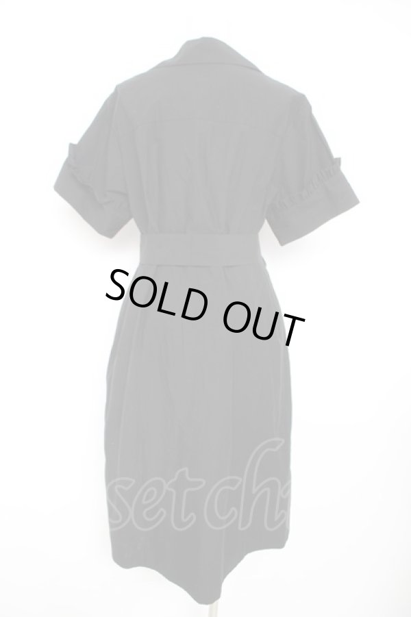 画像2: ヴィヴィアンウエストウッド 中古 / ラブフリル襟シャツワンピース 00 ブラック  Y-26-02-22-028-op-SZ-ZY (2)