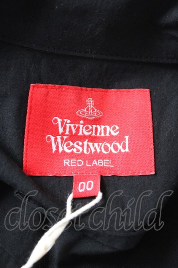 画像4: ヴィヴィアンウエストウッド 中古 / ラブフリル襟シャツワンピース 00 ブラック  Y-26-02-22-028-op-SZ-ZY (4)
