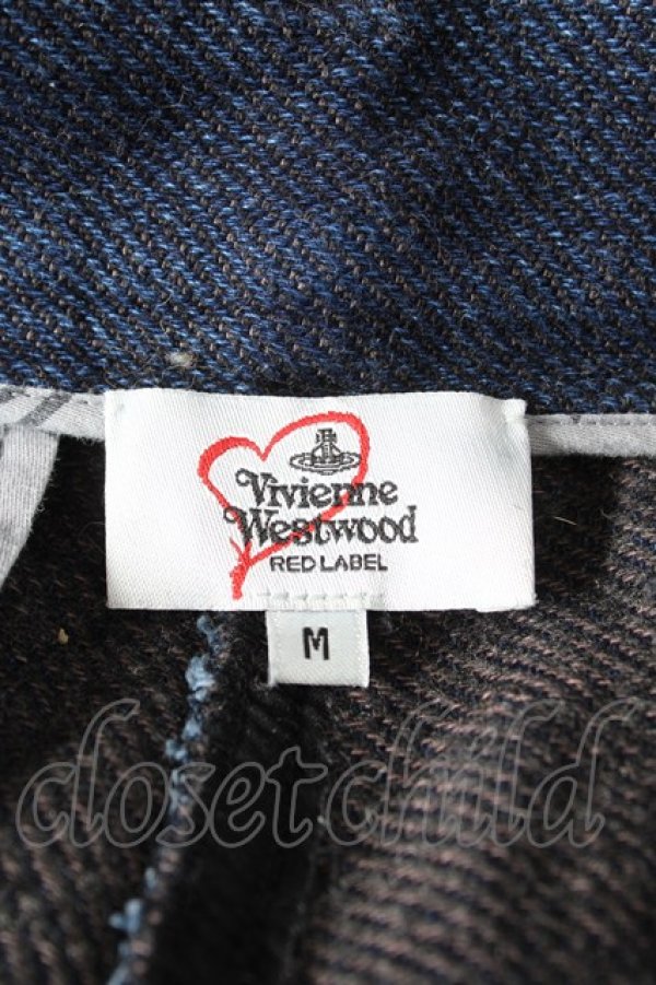 画像4: ヴィヴィアンウエストウッド 中古 / タックド ショート スラックス M インディゴ  Y-26-02-22-030-pa-SZ-ZY (4)