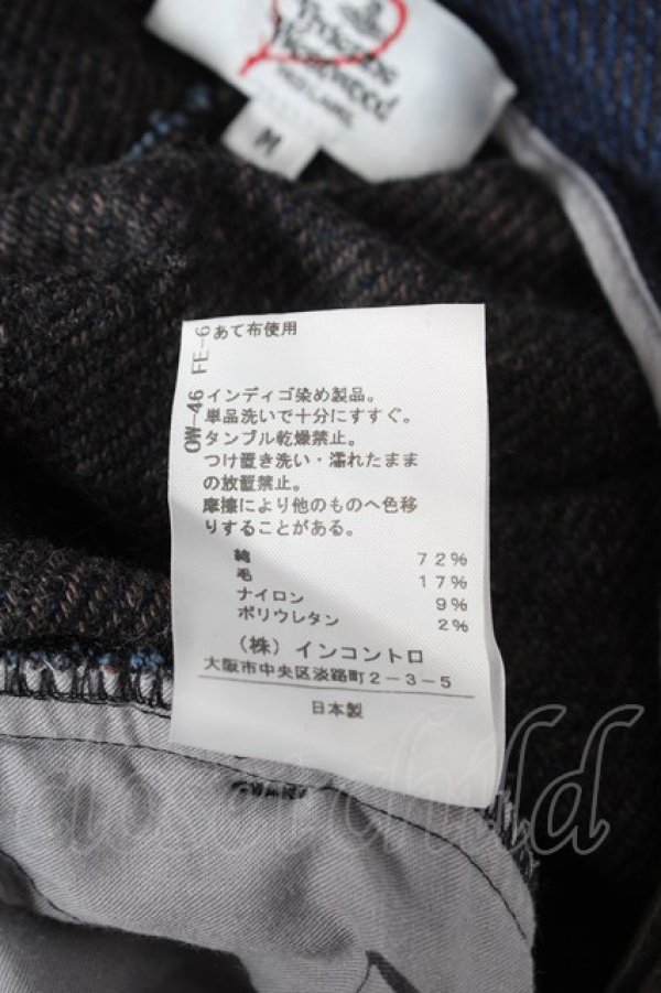 画像5: ヴィヴィアンウエストウッド 中古 / タックド ショート スラックス M インディゴ  Y-26-02-22-030-pa-SZ-ZY (5)