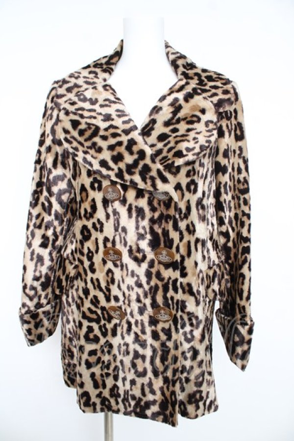 ヴィヴィアンウエストウッド 中古 / レオパードコート 2 ブラウン Y-26