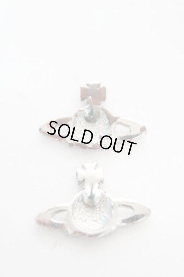 画像2: ヴィヴィアンウエストウッド 中古 / COMET MINI BAS RELIEF ピアス  シルバー×ピンク  Y-26-02-22-001-er-SZ-ZY (2)