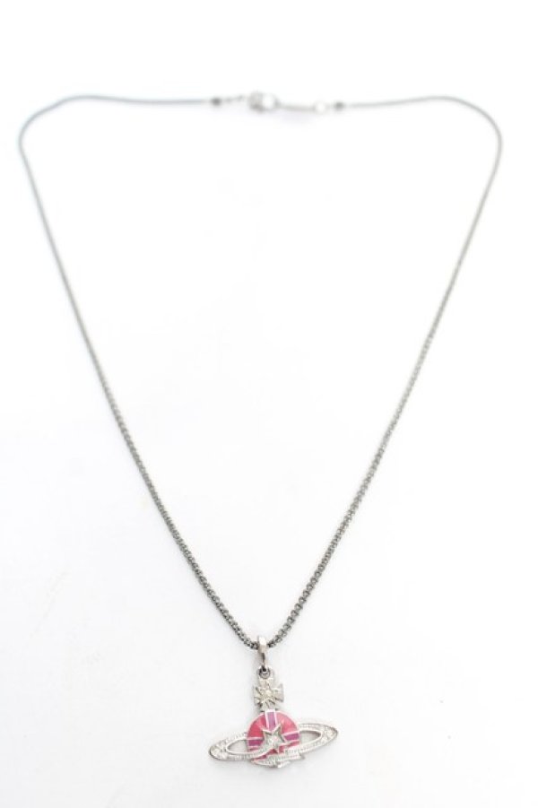 画像4: ヴィヴィアンウエストウッド 中古 / COMET MINI BAS RELIEF PENDANT  シルバー×ピンク  Y-26-02-22-005-nl-SZ-ZY (4)