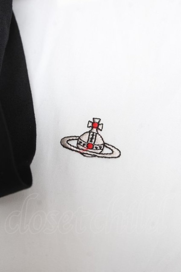画像3: ヴィヴィアンウエストウッド 中古 / レースラウンドカラーボウタイ付キブラウス 00 ホワイト  Y-26-02-22-015-bl-SZ-ZY (3)