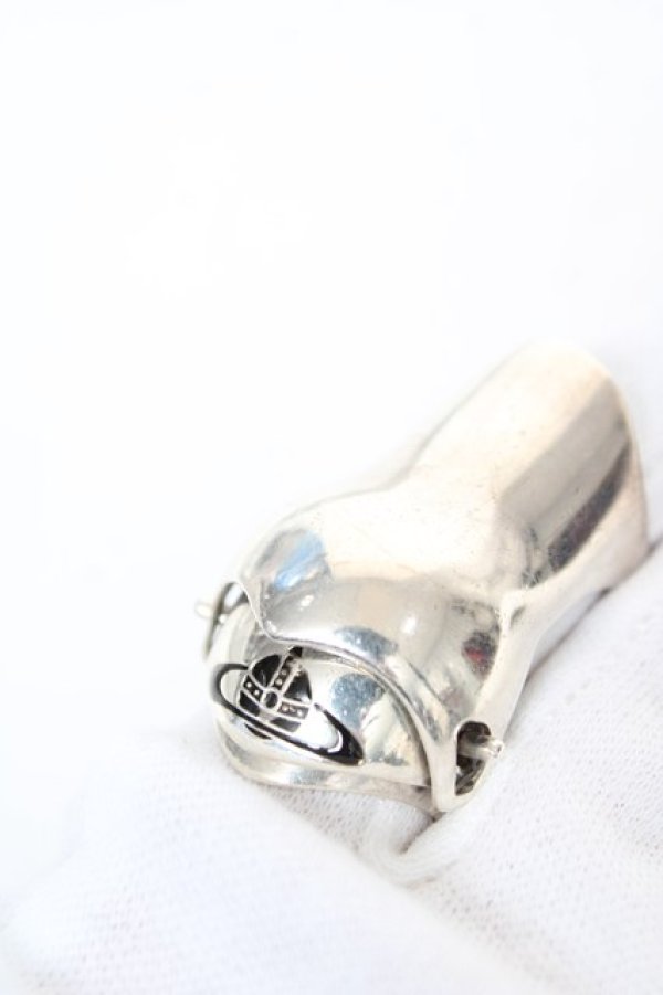 画像4: ヴィヴィアンウエストウッド 中古 / ナックルリング XS シルバー  Y-26-02-22-002-rg-SZ-ZY (4)