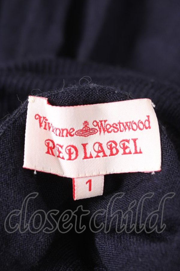 画像4: ヴィヴィアンウエストウッド 中古 / 単色オーブハイネックニット  紺  Y-26-02-22-018-to-SZ-ZY (4)