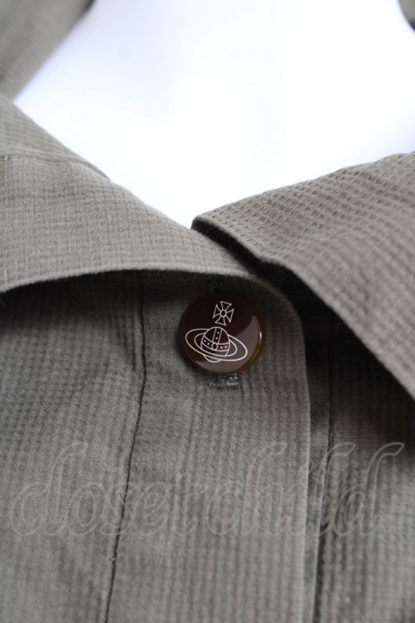 画像4: ヴィヴィアンウエストウッド 中古 / シャツワンピース 03 カーキ  Y-26-02-22-022-op-SZ-ZY (4)