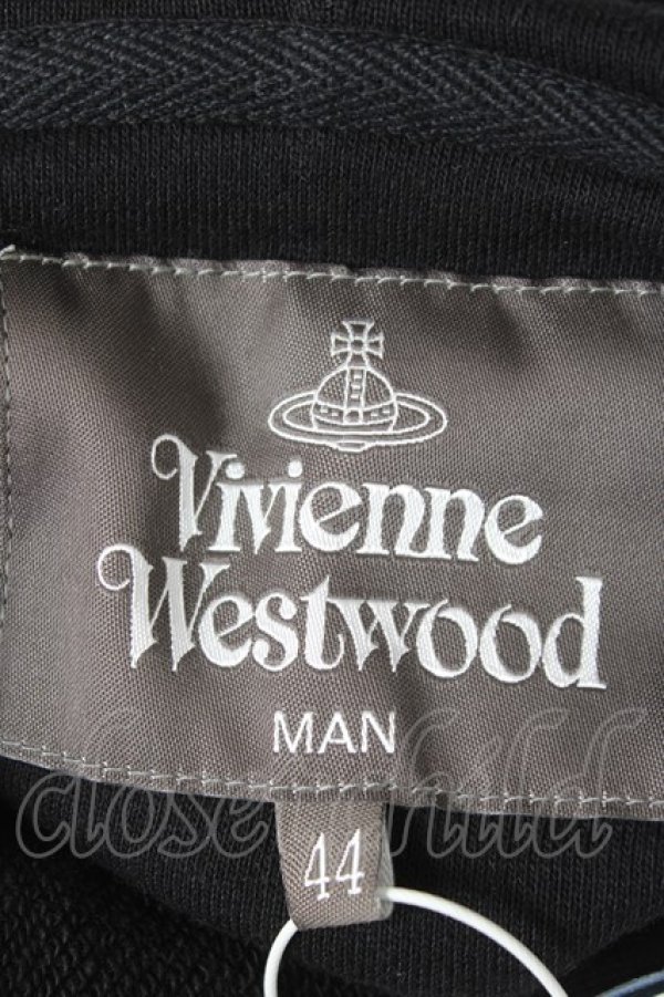 画像5: ヴィヴィアンウエストウッド MAN 中古 / UNIVERSITY OF PEACEパーカ 44 ブラック  Y-26-03-15-024-to-SZ-ZY (5)
