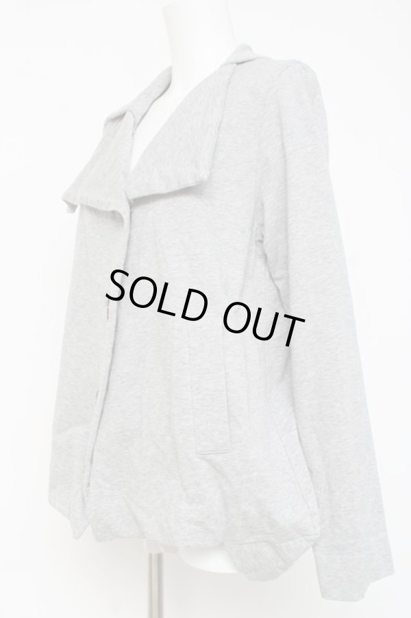 画像2: ヴィヴィアンウエストウッド 中古 / ビッグカラー カットソーブルゾン 2 グレー  Y-26-03-15-026-jc-SZ-ZY (2)