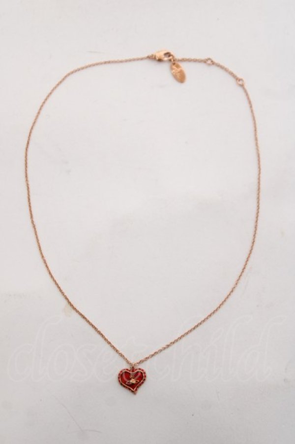 画像2: ヴィヴィアンウエストウッド 中古 / PETRAネックレス  レッド  Y-26-03-15-003-ac-AS-ZY (2)