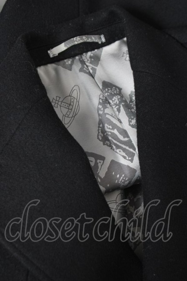 画像6: ヴィヴィアンウエストウッド MAN 中古 / ASYMMETRIC CHESTERFIELD COAT 44 ブラック  Y-26-03-15-028-co-SZ-ZY (6)