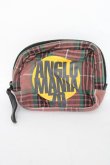 画像2: ANGLOMANIA 中古 / ロゴチェックポーチ   Y-26-03-15-004-gd-SZ-ZY (2)