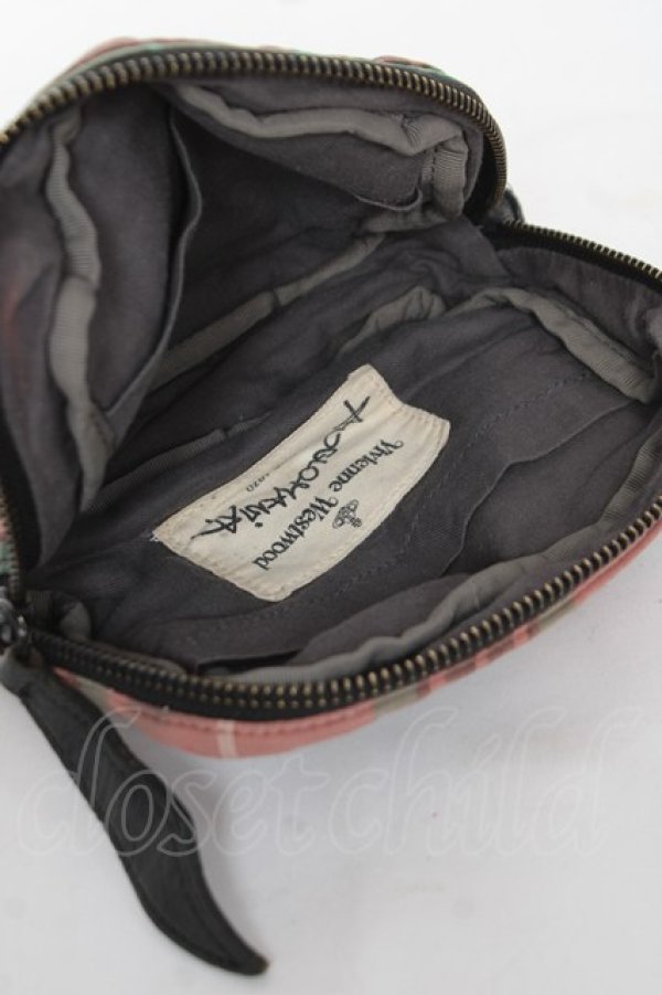 画像3: ANGLOMANIA 中古 / ロゴチェックポーチ   Y-26-03-15-004-gd-SZ-ZY (3)