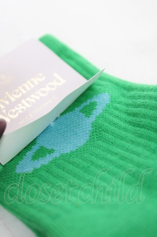 画像3: ヴィヴィアンウエストウッド 中古 / ソックス  グリーン/サックス  Y-26-03-15-005-gd-SZ-ZY (3)