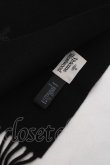 画像3: ヴィヴィアンウエストウッド 中古 / ロゴ刺繍マフラー  ブラック  Y-26-03-15-012-gd-SZ-ZY (3)