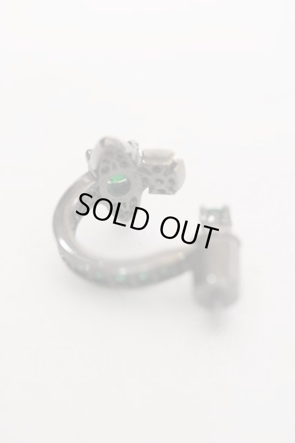 画像4: ヴィヴィアンウエストウッド MAN 中古 / MAITENAシングルピアス  ガンメタル/グリーン  Y-26-03-15-001-er-SZ-ZY (4)