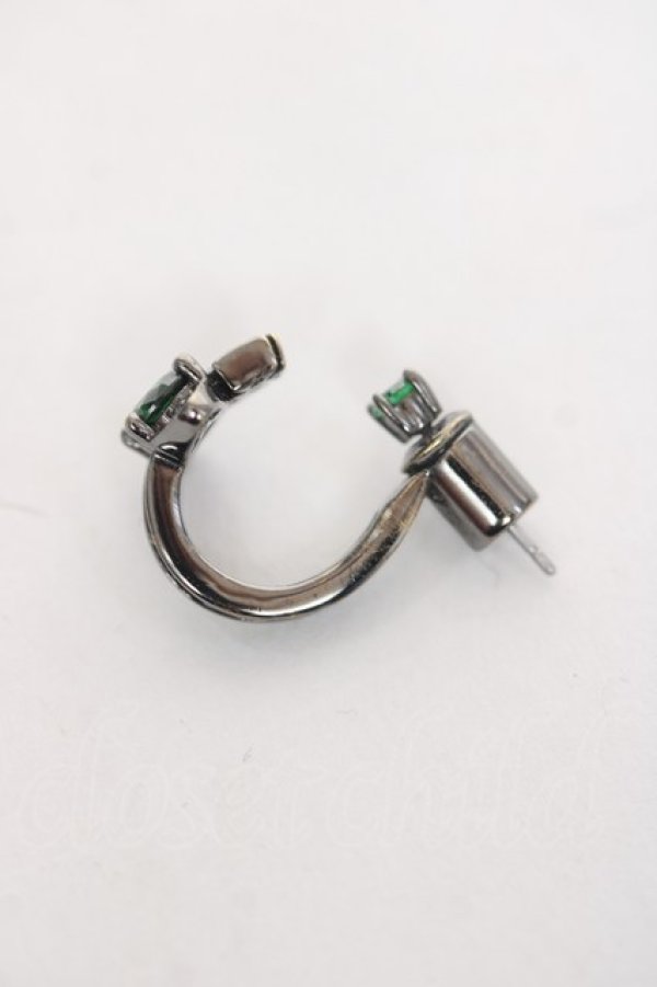 画像5: ヴィヴィアンウエストウッド MAN 中古 / MAITENAシングルピアス  ガンメタル/グリーン  Y-26-03-15-001-er-SZ-ZY (5)