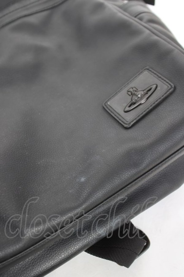 画像6: ヴィヴィアンウエストウッド 中古 / ORBプレート バックパック/リュック  ブラック  Y-26-03-15-015-ba-SZ-ZY (6)