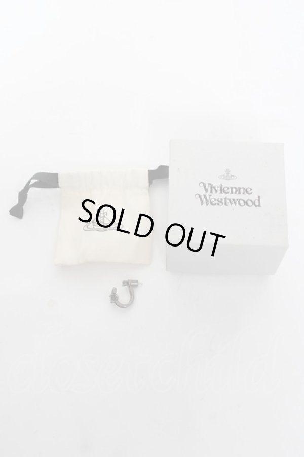 画像6: ヴィヴィアンウエストウッド MAN 中古 / MAITENAシングルピアス  ガンメタル/グリーン  Y-26-03-15-001-er-SZ-ZY (6)