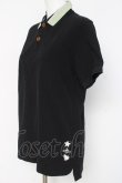 画像2: ヴィヴィアンウエストウッド MAN 中古 / HEART STAR ORBポロシャツ 44 ブラック  Y-26-03-15-019-bl-SZ-ZY (2)