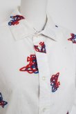 画像4: ヴィヴィアンウエストウッド MAN 中古 / スプレーカンORBハルスカラーシャツ 44 ホワイト  Y-26-03-15-020-bl-SZ-ZY (4)