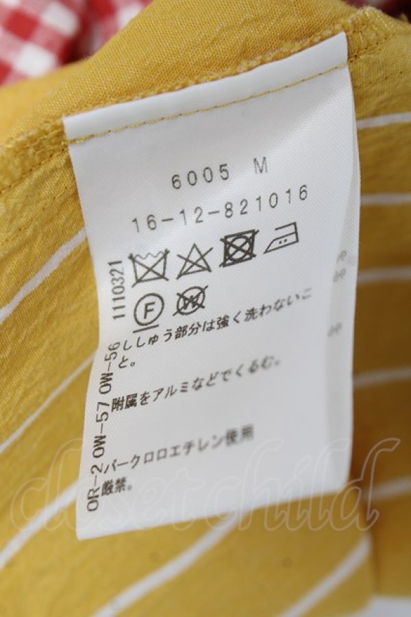 画像6: ヴィヴィアンウエストウッド 中古 / ギンガムブロッキングシャツ 00 レッド  Y-26-03-15-021-bl-SZ-ZY (6)