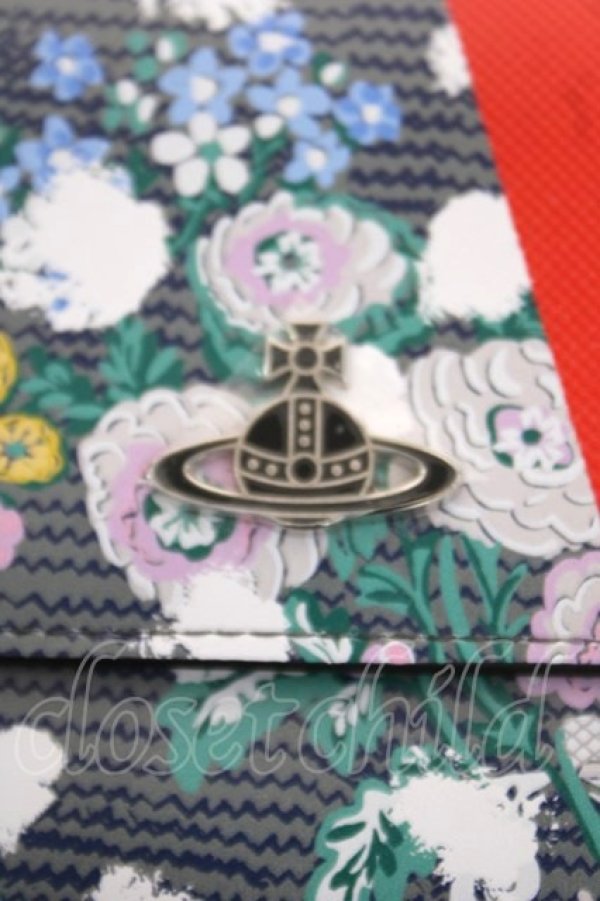 画像3: ヴィヴィアンウエストウッド 中古 /IZZARD PRINT 二ツ折リ財布  グレー  Y-26-03-22-031-gd-SZ-ZY (3)