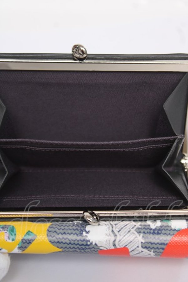 画像4: ヴィヴィアンウエストウッド 中古 /IZZARD PRINT 二ツ折リ財布  グレー  Y-26-03-22-031-gd-SZ-ZY (4)