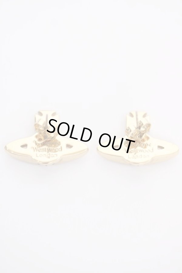 画像2: ヴィヴィアンウエストウッド 中古 / ユニオンストーンオーブピアス  ゴールド  Y-26-03-22-003-ac-SZ-ZY (2)