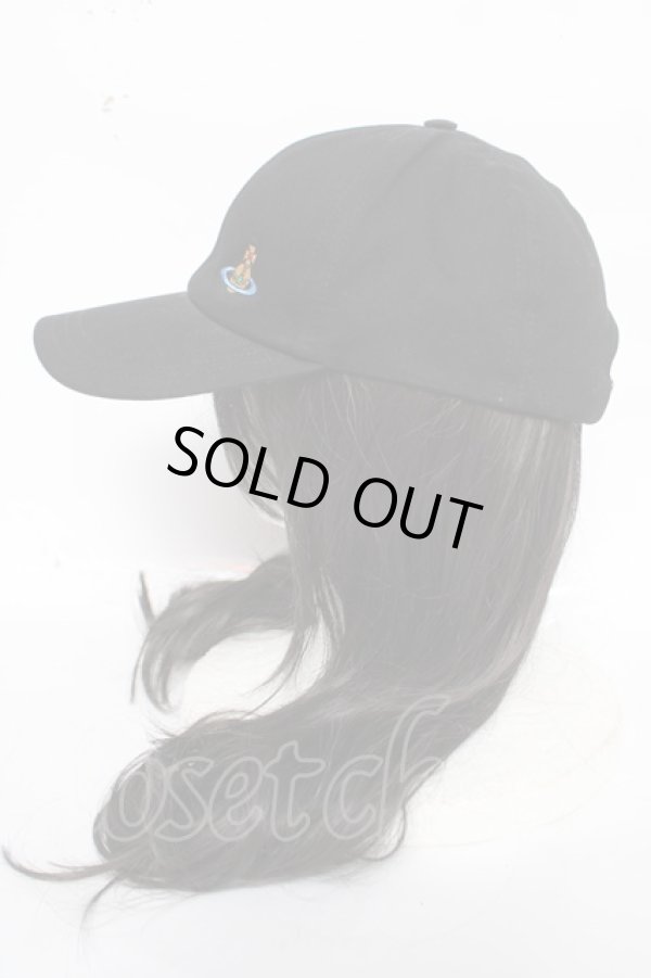 画像2: ヴィヴィアンウエストウッド 中古 / BASEBALL CAP  ブラック  Y-26-03-22-037-ha-SZ-ZH (2)