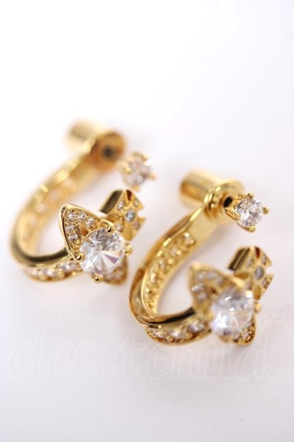 画像2: ヴィヴィアンウエストウッド 中古 / MAITENA EARRINGS  ゴールド  Y-26-03-22-004-er-SZ-ZY (2)
