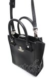 画像3: ヴィヴィアンウエストウッド 中古 / TEDDY SMALL TOTE CROSSBODY（テディスモールトートクロスボティバッグ）  ブラック  Y-26-03-22-041-ba-SZ-ZS (3)