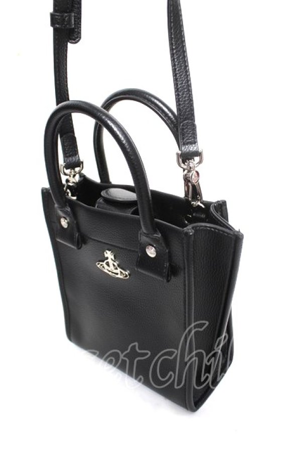 画像3: ヴィヴィアンウエストウッド 中古 / TEDDY SMALL TOTE CROSSBODY（テディスモールトートクロスボティバッグ）  ブラック  Y-26-03-22-041-ba-SZ-ZS (3)
