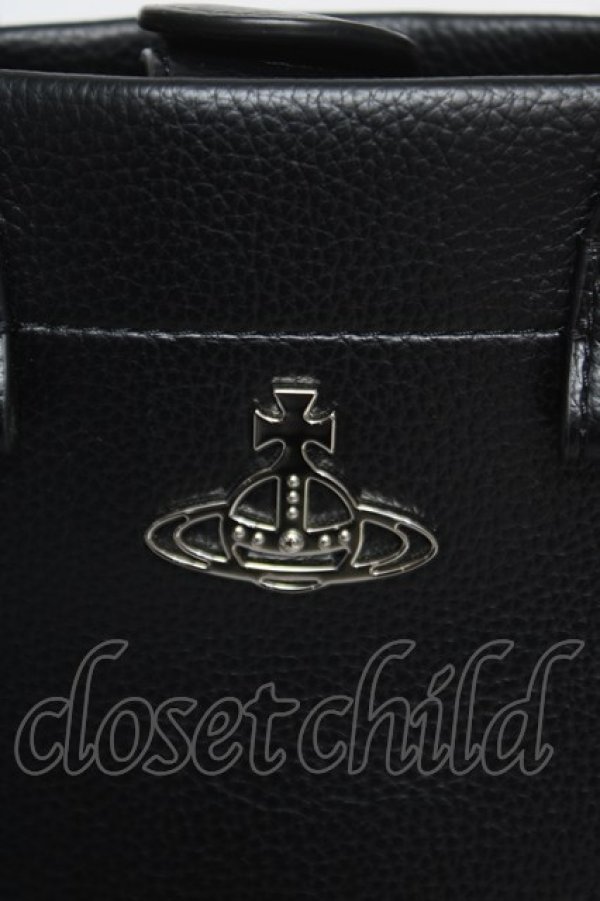 画像4: ヴィヴィアンウエストウッド 中古 / TEDDY SMALL TOTE CROSSBODY（テディスモールトートクロスボティバッグ）  ブラック  Y-26-03-22-041-ba-SZ-ZS (4)