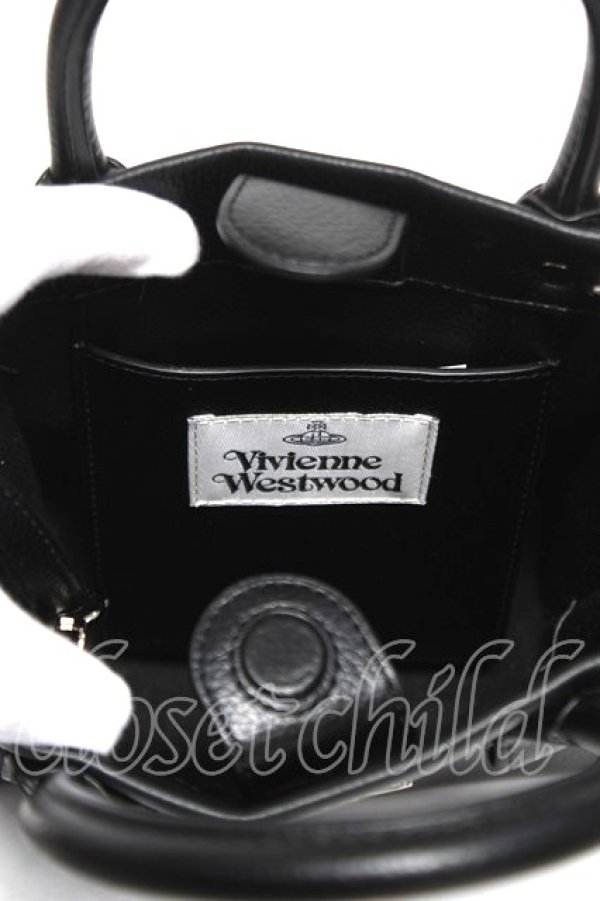 画像5: ヴィヴィアンウエストウッド 中古 / TEDDY SMALL TOTE CROSSBODY（テディスモールトートクロスボティバッグ）  ブラック  Y-26-03-22-041-ba-SZ-ZS (5)