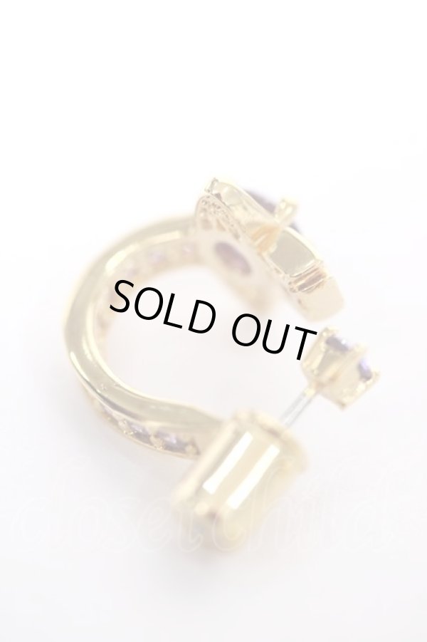 画像3: ヴィヴィアンウエストウッド MAN 中古 / MAITENA SINGLE EARRINGS  ゴールド×パープル  Y-26-03-22-006-er-SZ-ZY (3)