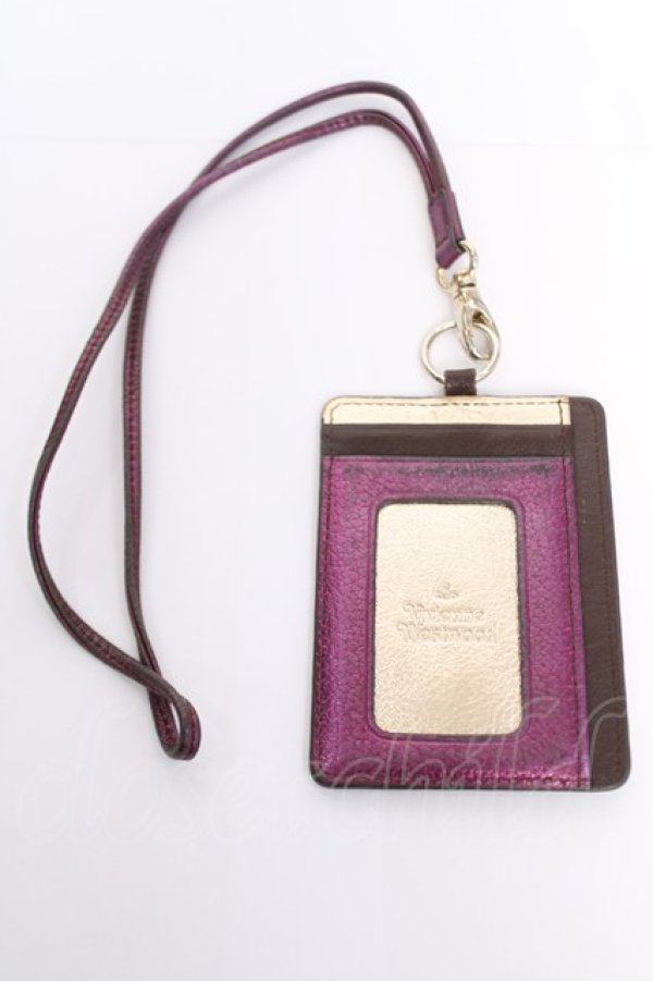 画像2: ヴィヴィアンウエストウッド 中古 / NEBULA パスケース  パープル  Y-26-03-22-025-gd-SZ-ZY (2)