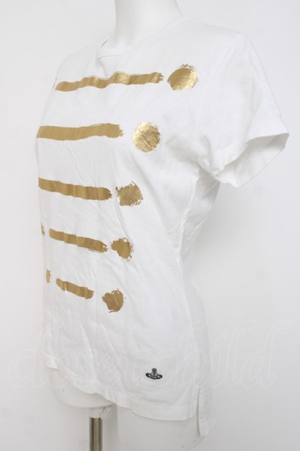 画像3: ヴィヴィアンウエストウッド MAN 中古 / ナポレオンpt半袖Tシャツ 44 白  Y-26-04-08-022-ts-SZ-ZY (3)