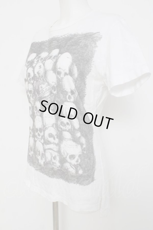 画像3: ヴィヴィアンウエストウッド MAN 中古 / スカルスタディTシャツ 44 ホワイト  Y-26-04-08-023-to-SZ-ZY (3)