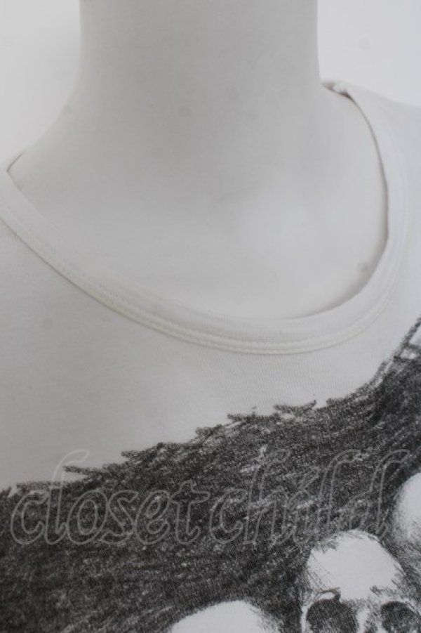 画像5: ヴィヴィアンウエストウッド MAN 中古 / スカルスタディTシャツ 44 ホワイト  Y-26-04-08-023-to-SZ-ZY (5)