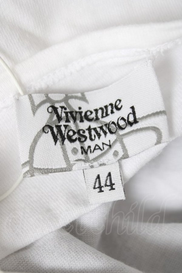 画像6: ヴィヴィアンウエストウッド MAN 中古 / スカルスタディTシャツ 44 ホワイト  Y-26-04-08-023-to-SZ-ZY (6)